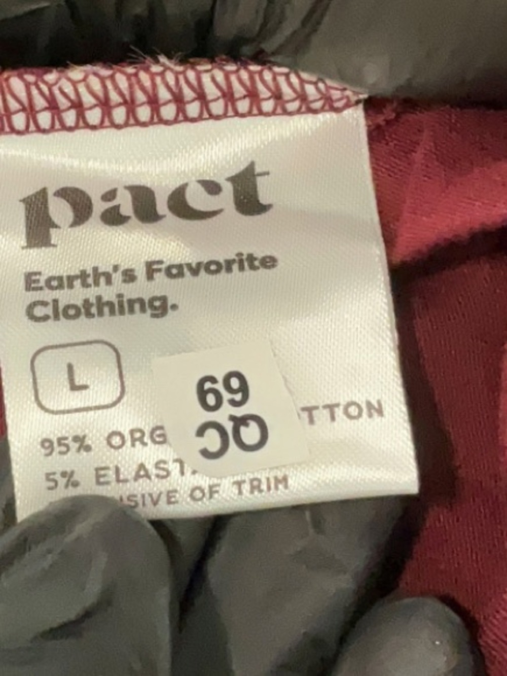 Pact Fit And Flare Wrap Midi Dress Ruby Heather L - Picture 8 of 9